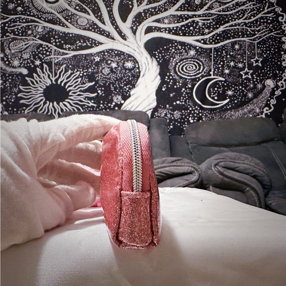 Coach Glittery Pink Coin Pouch make up pouch - Picture 13 of 15